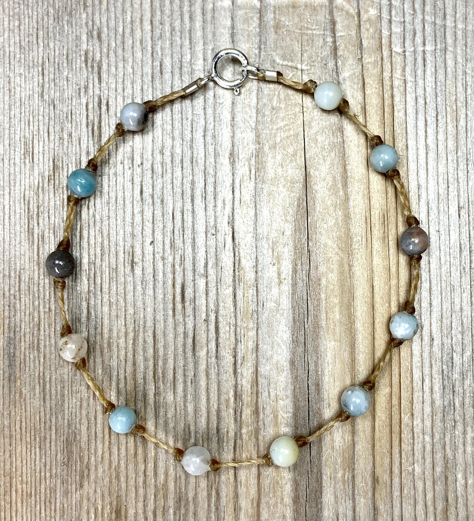 7" mixed amazonite multi-stone bracelet $40