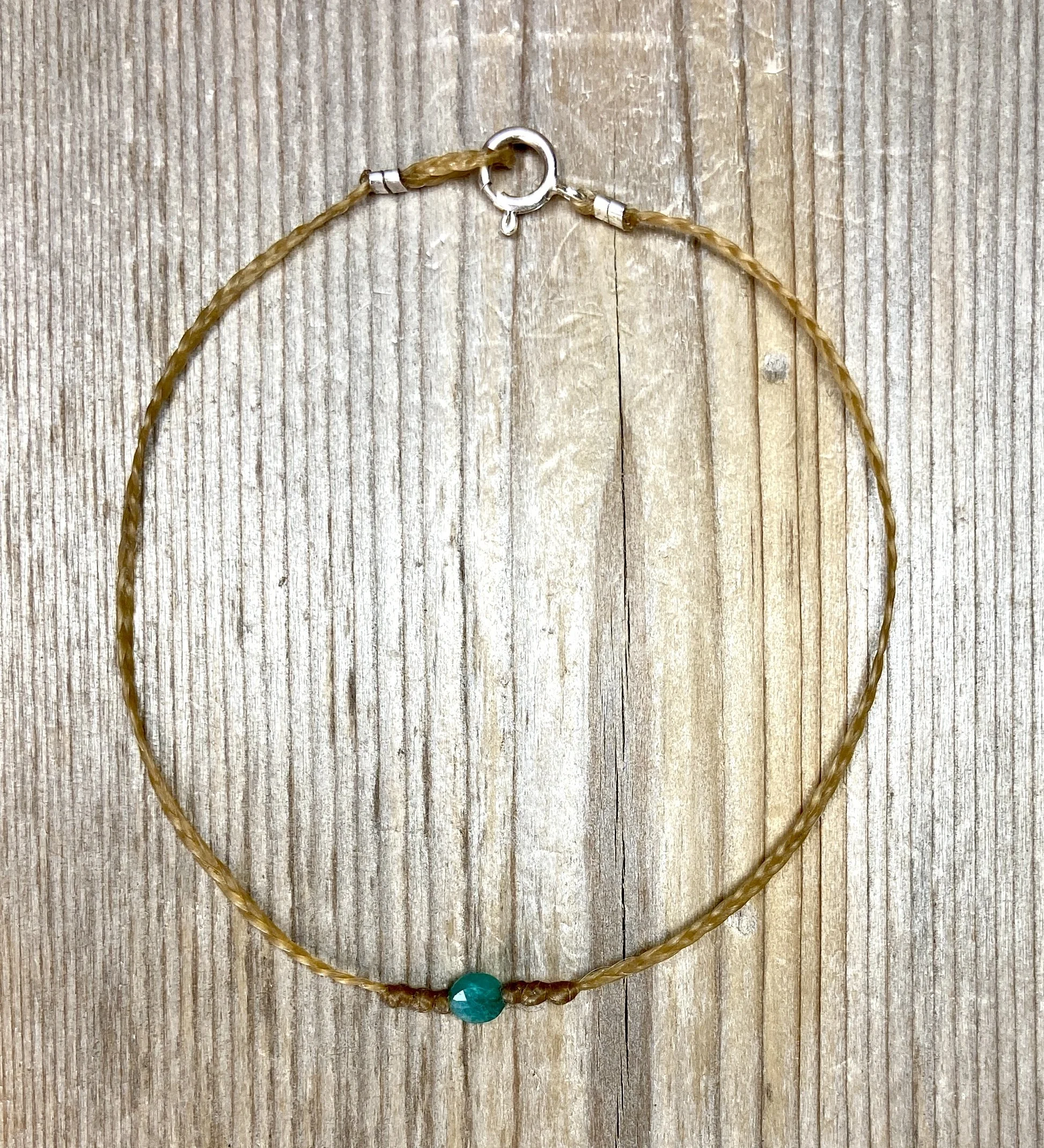 7" amazonite single -stone bracelet $25