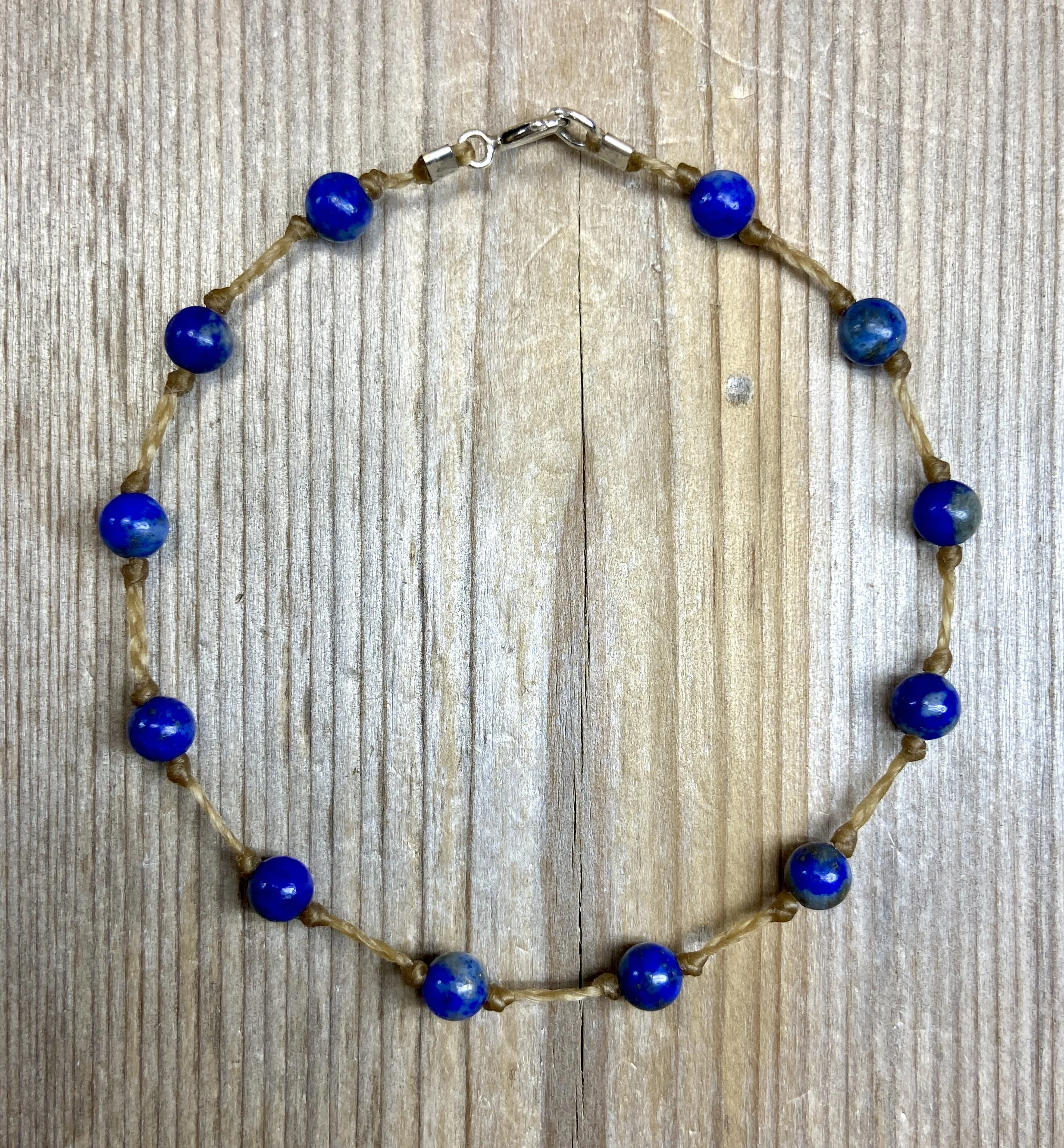7" lapis lazuli multi-stone bracelet $40