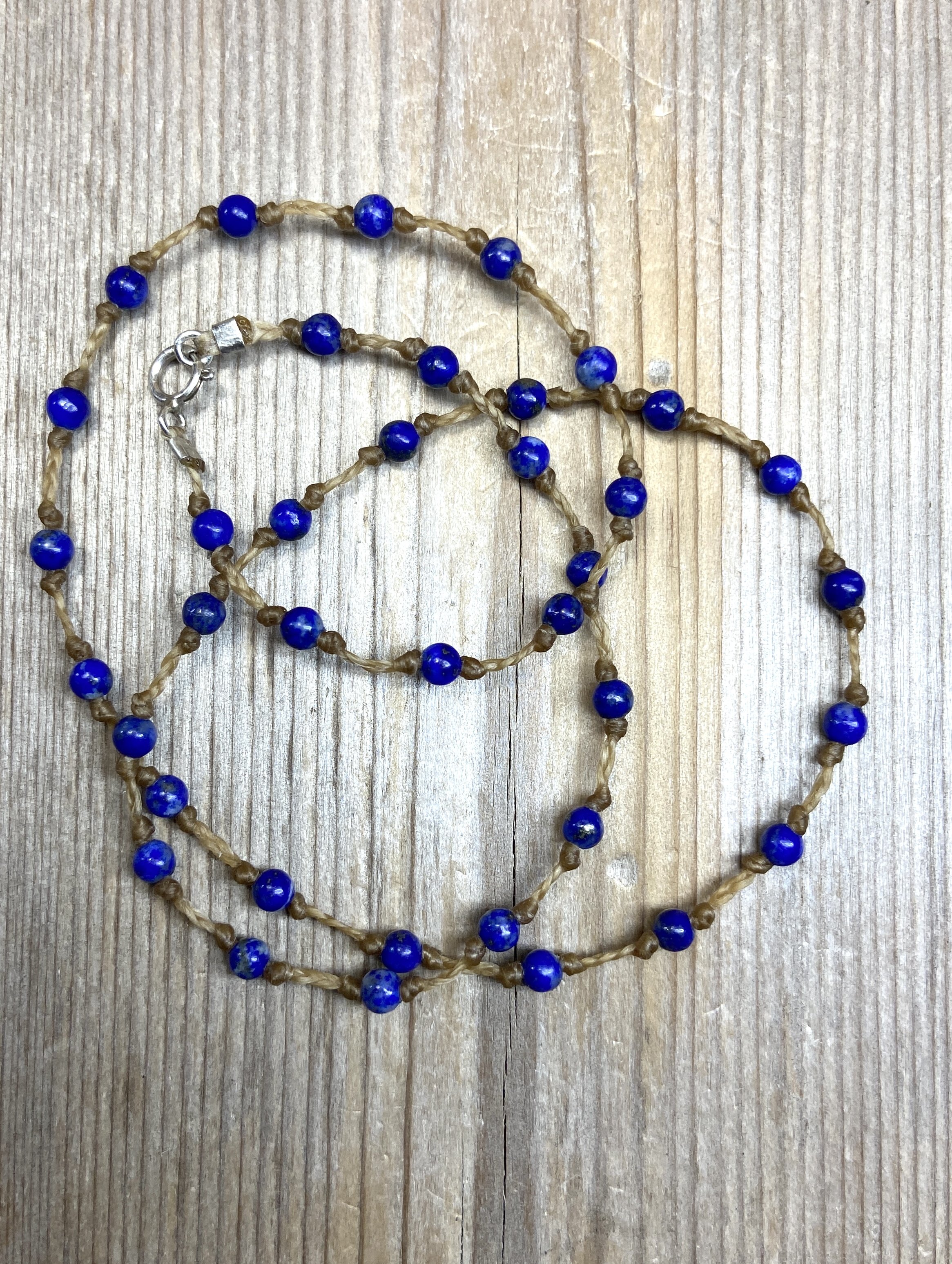 16" lapis lazuli multi-stone necklace $70