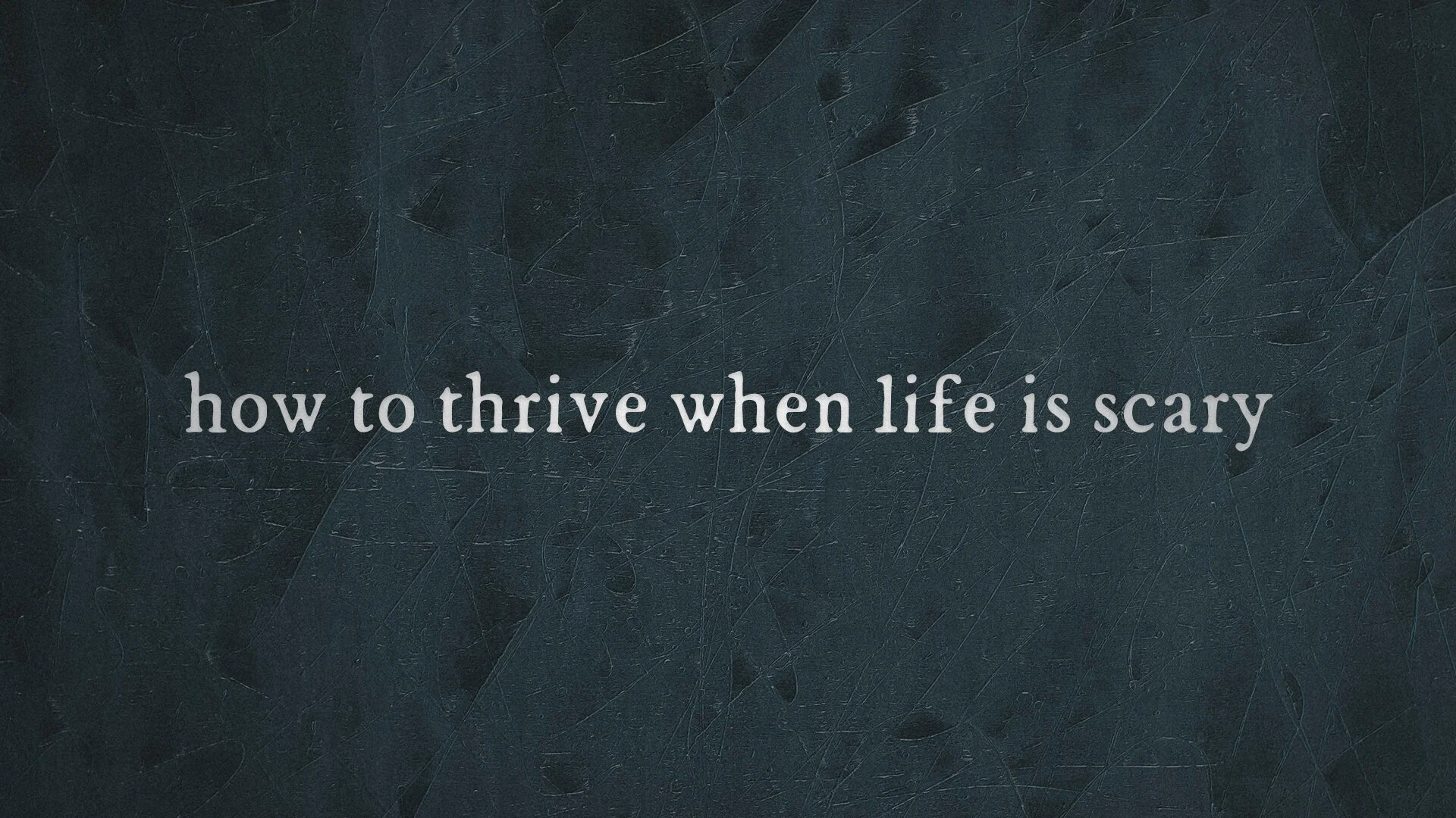 March 29, 2020 - "Troubled Hearts" - John 14 &amp; 1 Kings 19