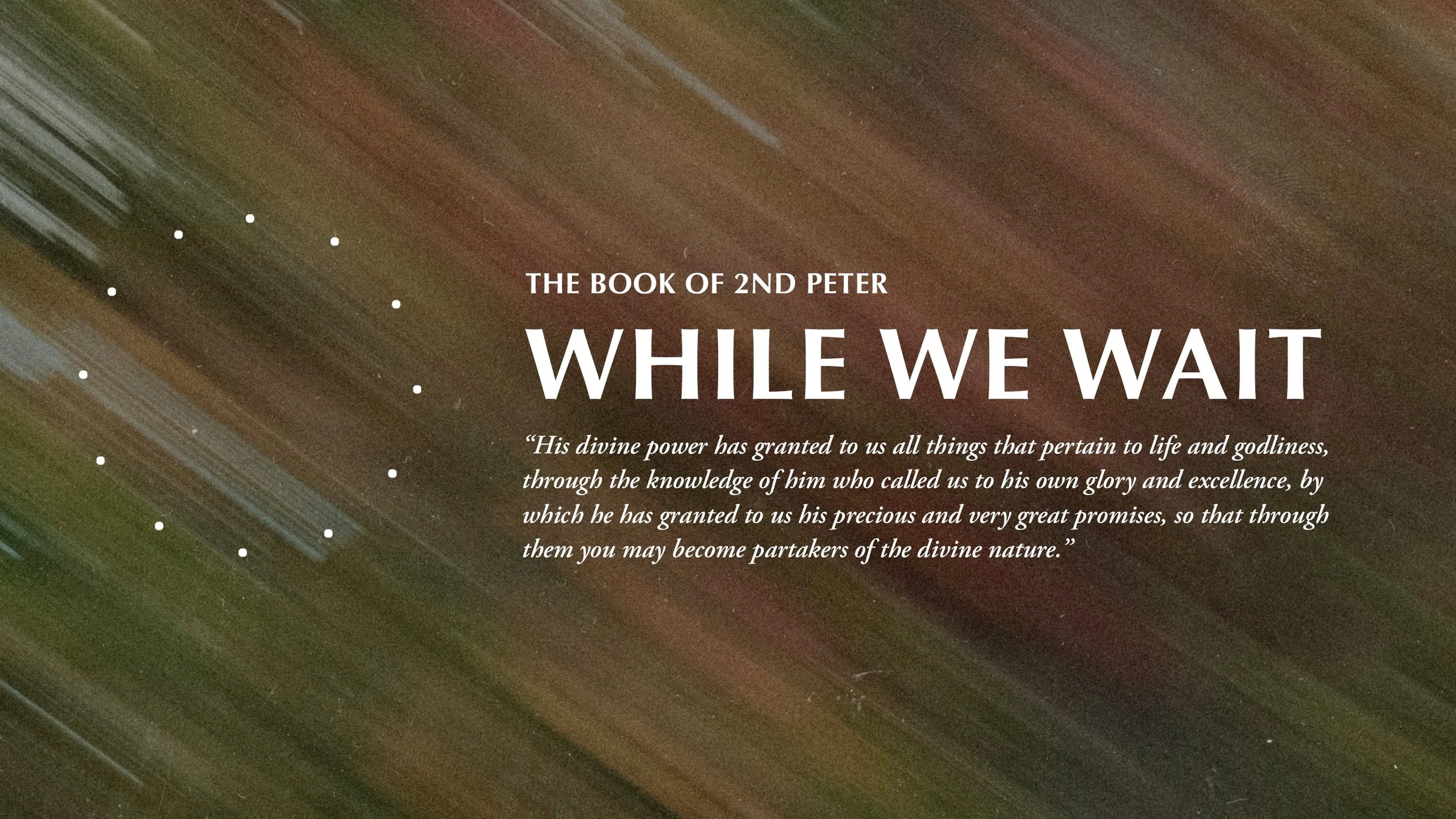 AUGUST 23, 2026 - “WARNING” - 2 PETER 2
