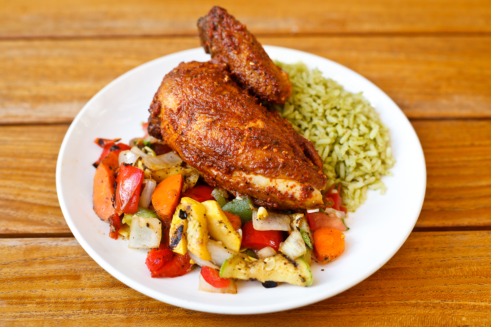 Andale Mexican chicken with grilled vegetables