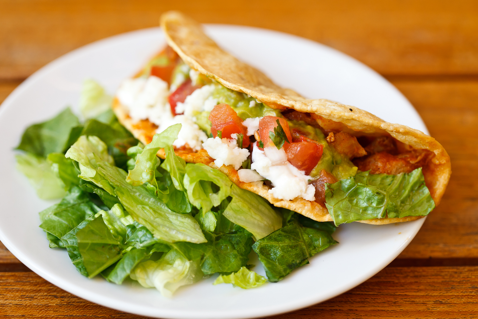 Andale Mexican taco with lettuce