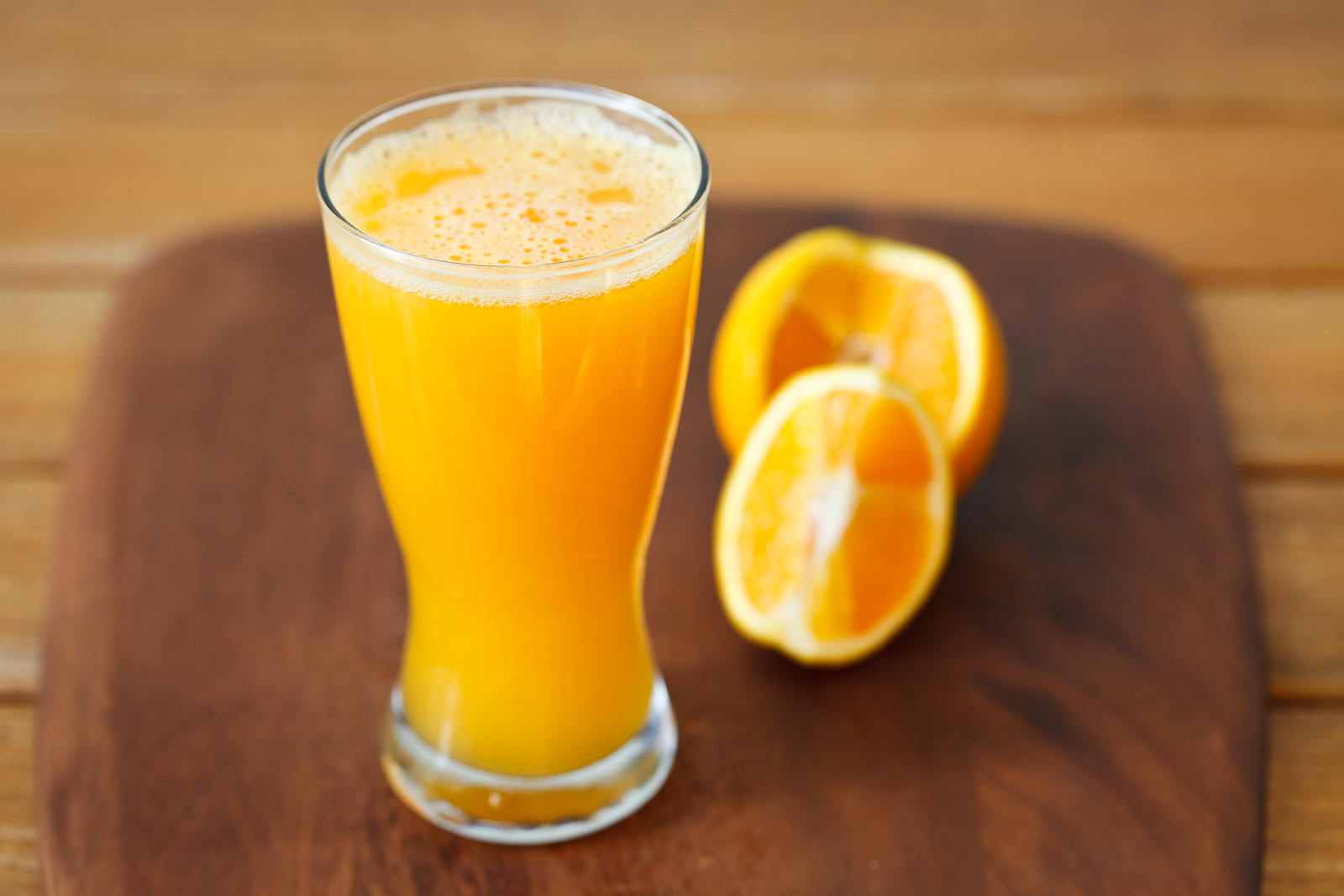 glass of fresh orange juice