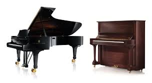 Piano examples (Grand piano, left. Upright/Spinet, right)
