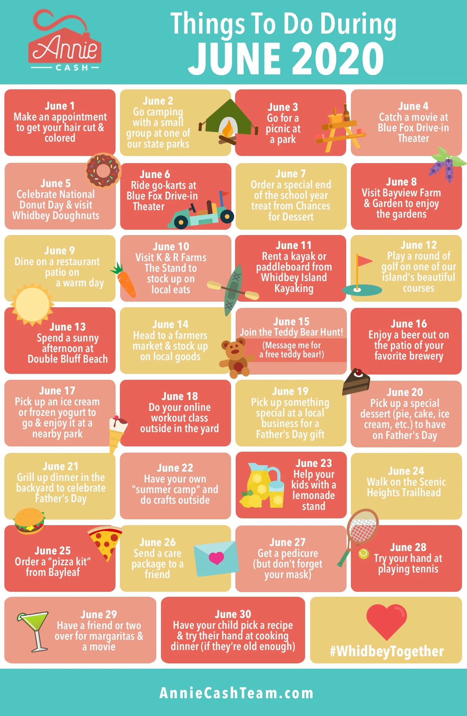 Things To Do During June 2020 The Annie Cash Team