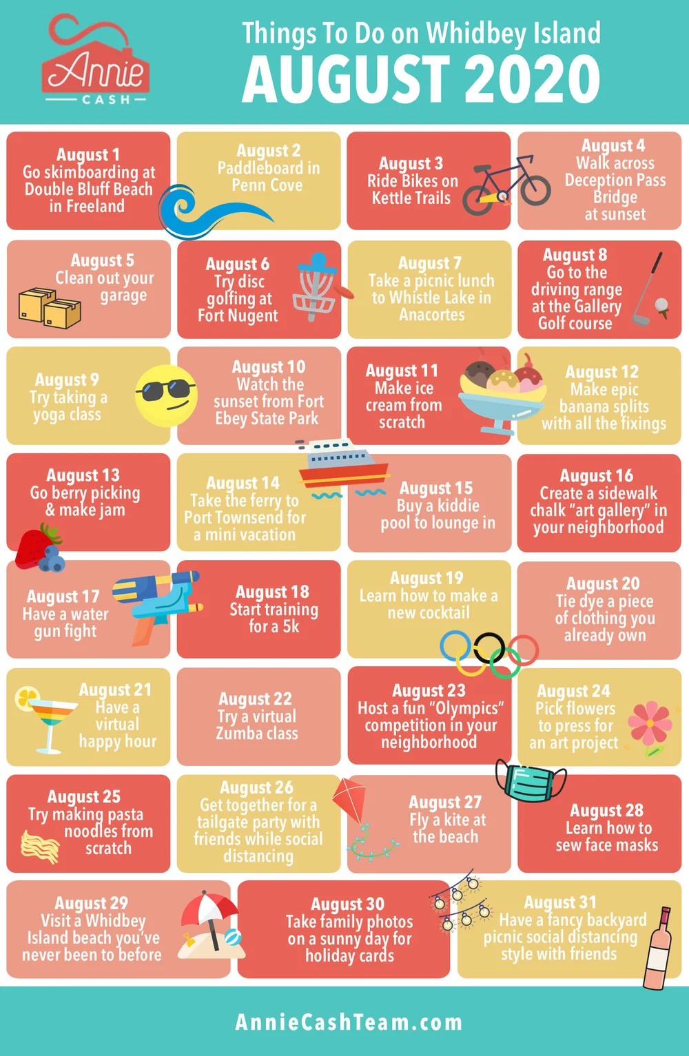Things To Do on Whidbey Island in August 2020 — The Annie Cash Team