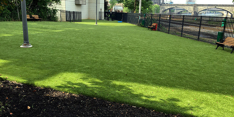 image of artificial turf installation in Philadelphia