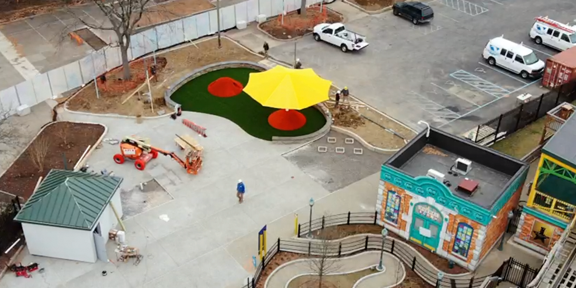 image of artificial grass at Sesame Place