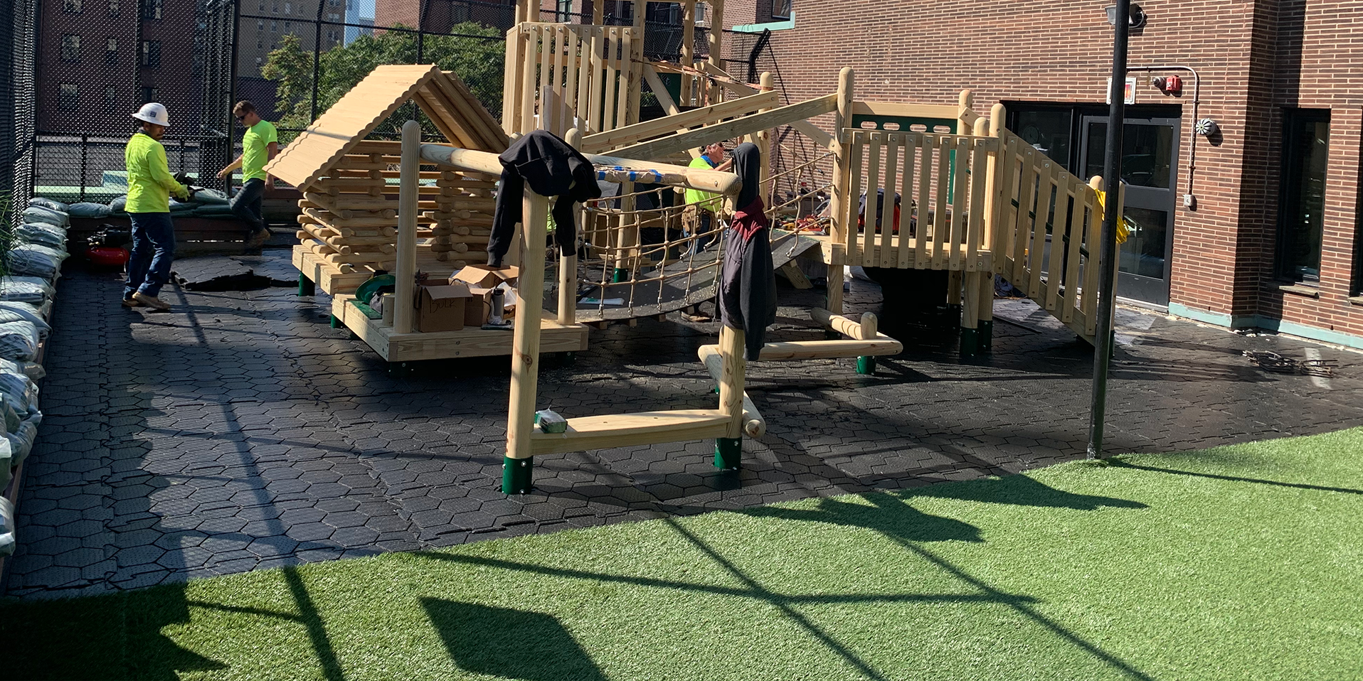 image of artificial playground grass at First Presbyterian in New York City