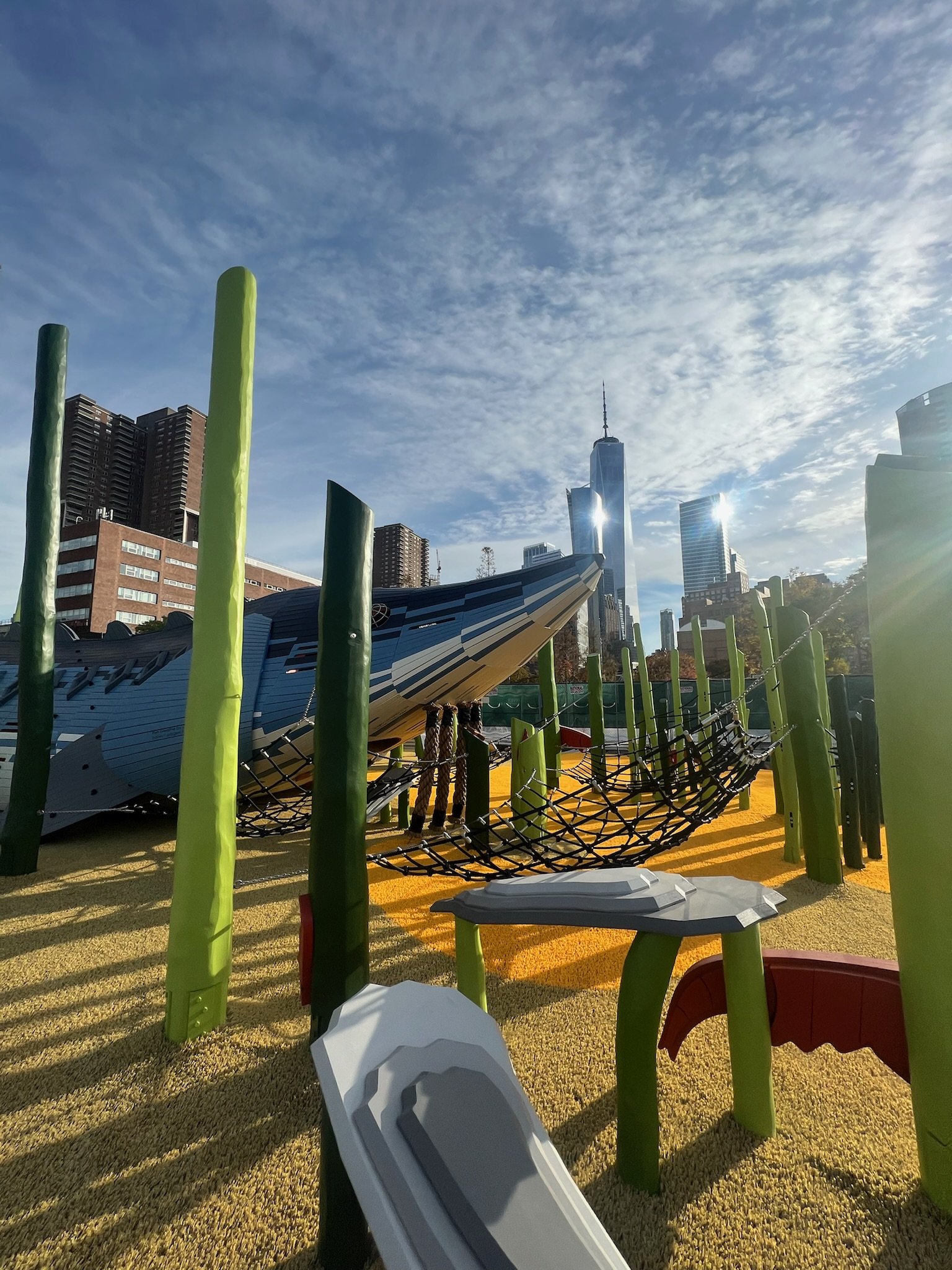 image of artificial playground grass at Pier 26