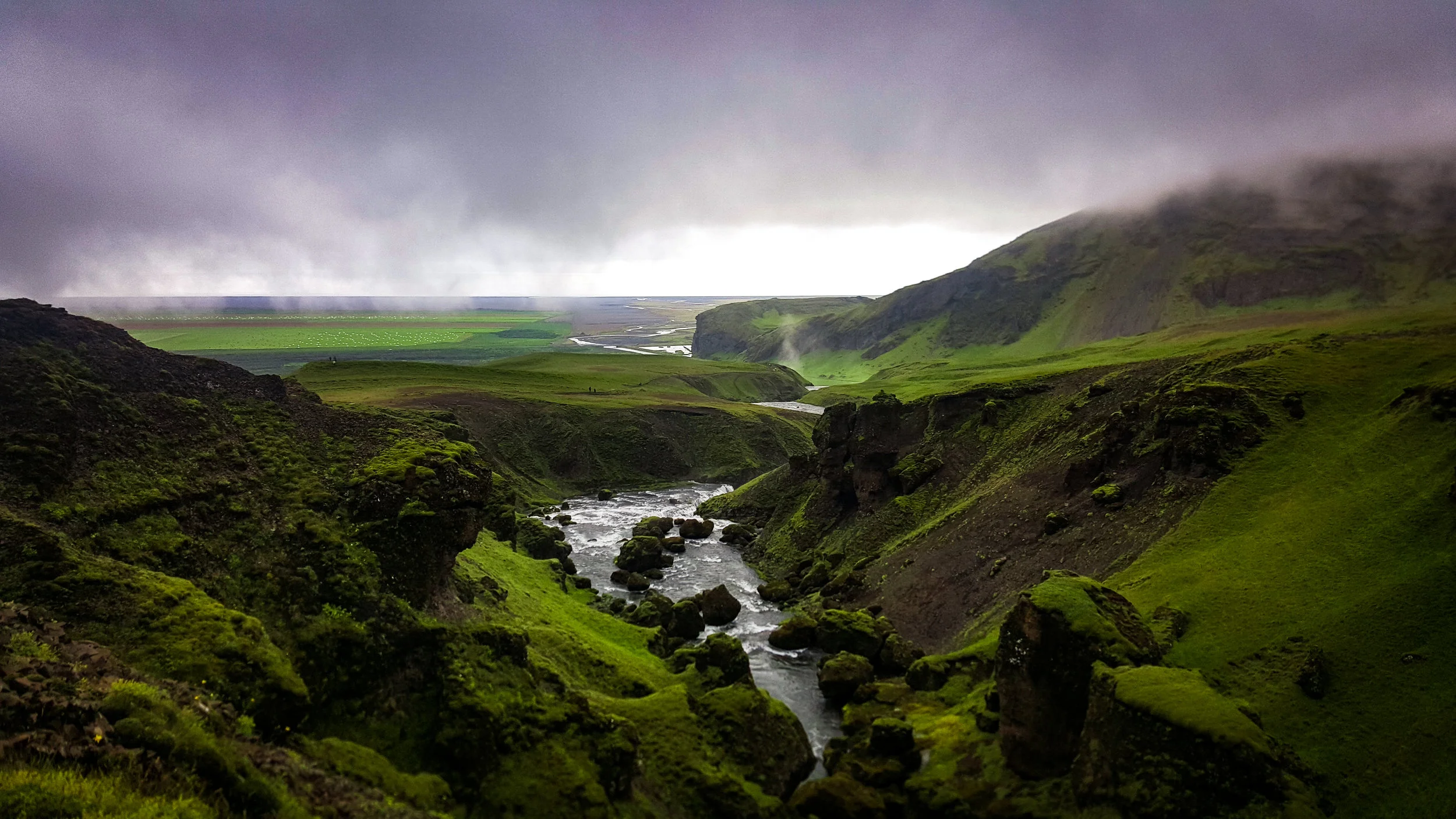 Skógafoss Canyon