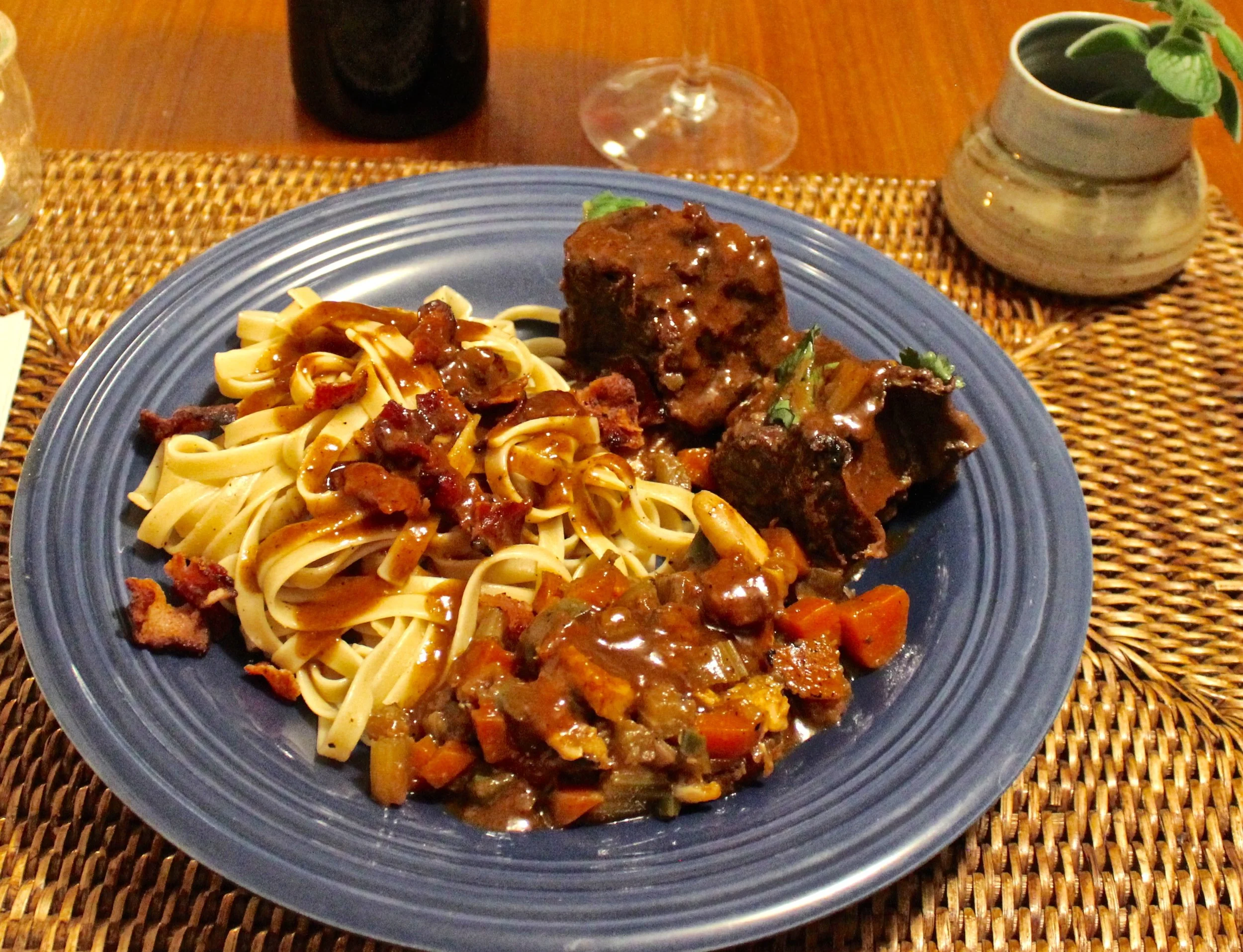 Braised short ribs, vegetables, and noodles .jpg