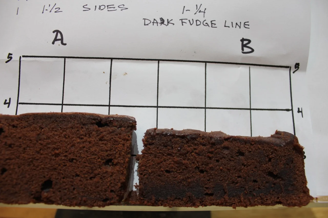 no fudgy band with separated yolks and whites