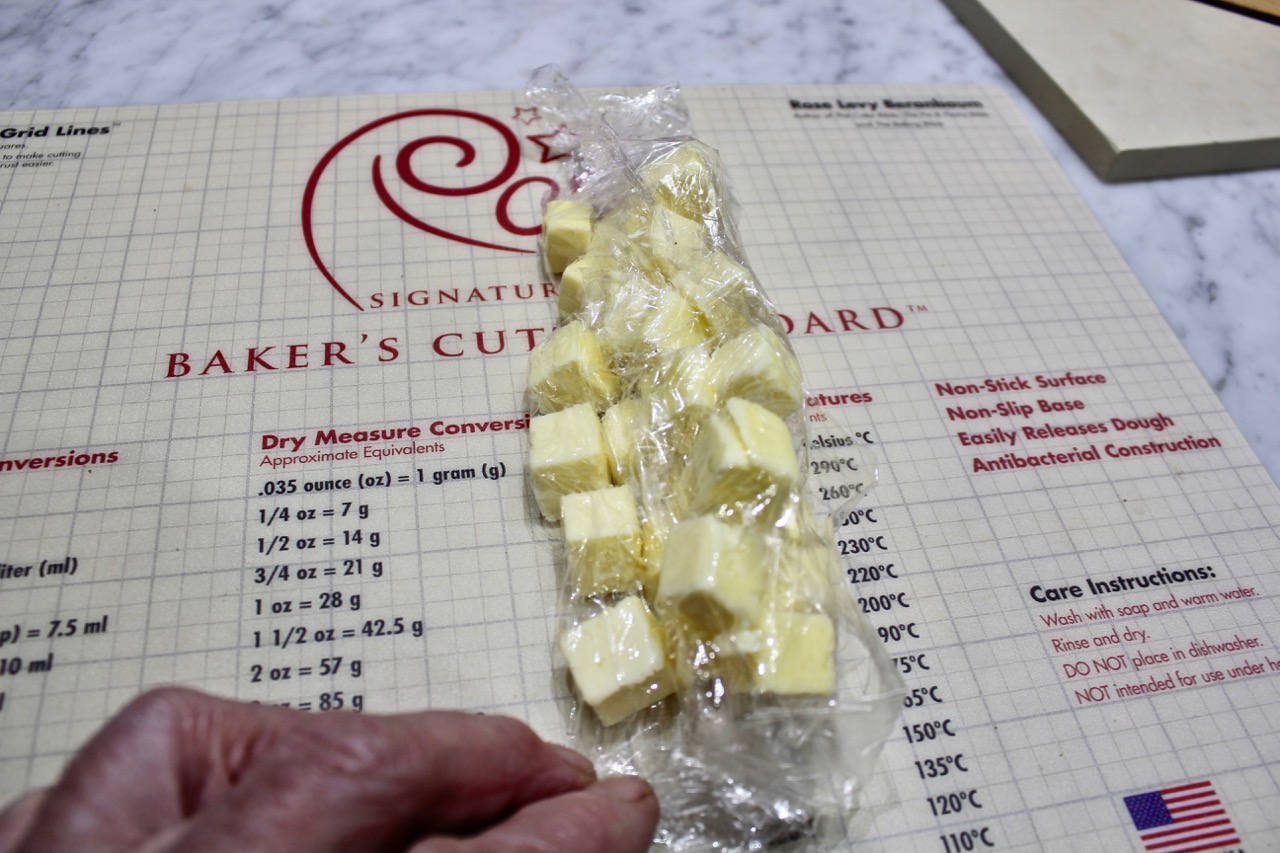 7) close off the ends to encase the cubes