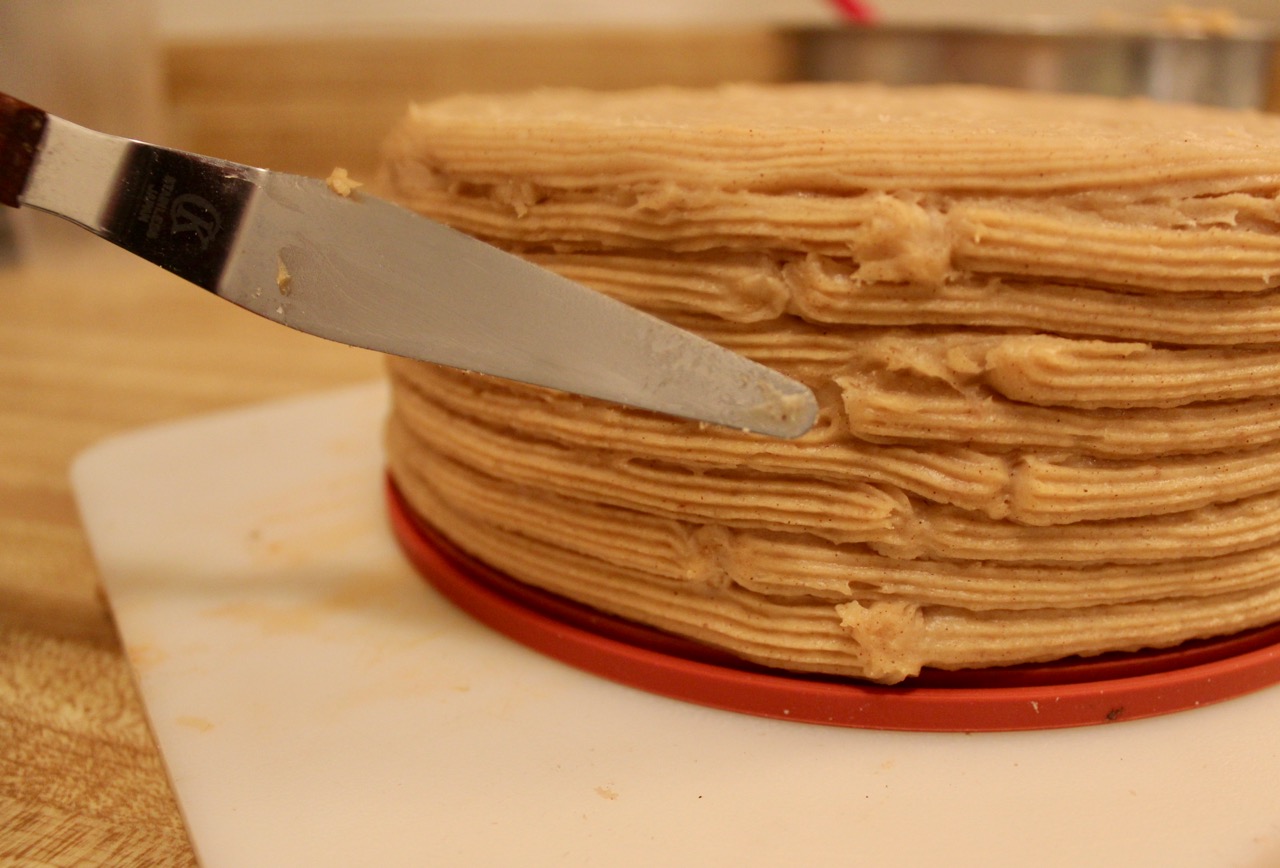 * tamping and end of a "rope" to square it off