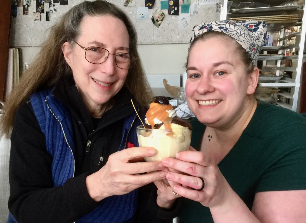 Rose and Erin enjoying the spoils of style photography