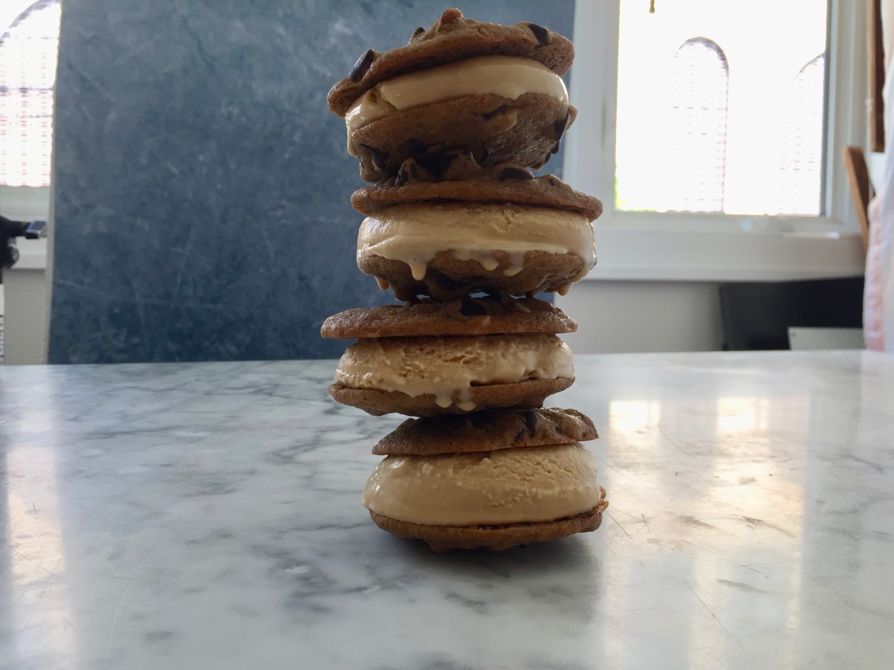 Erin's stack of cookie sandwiches