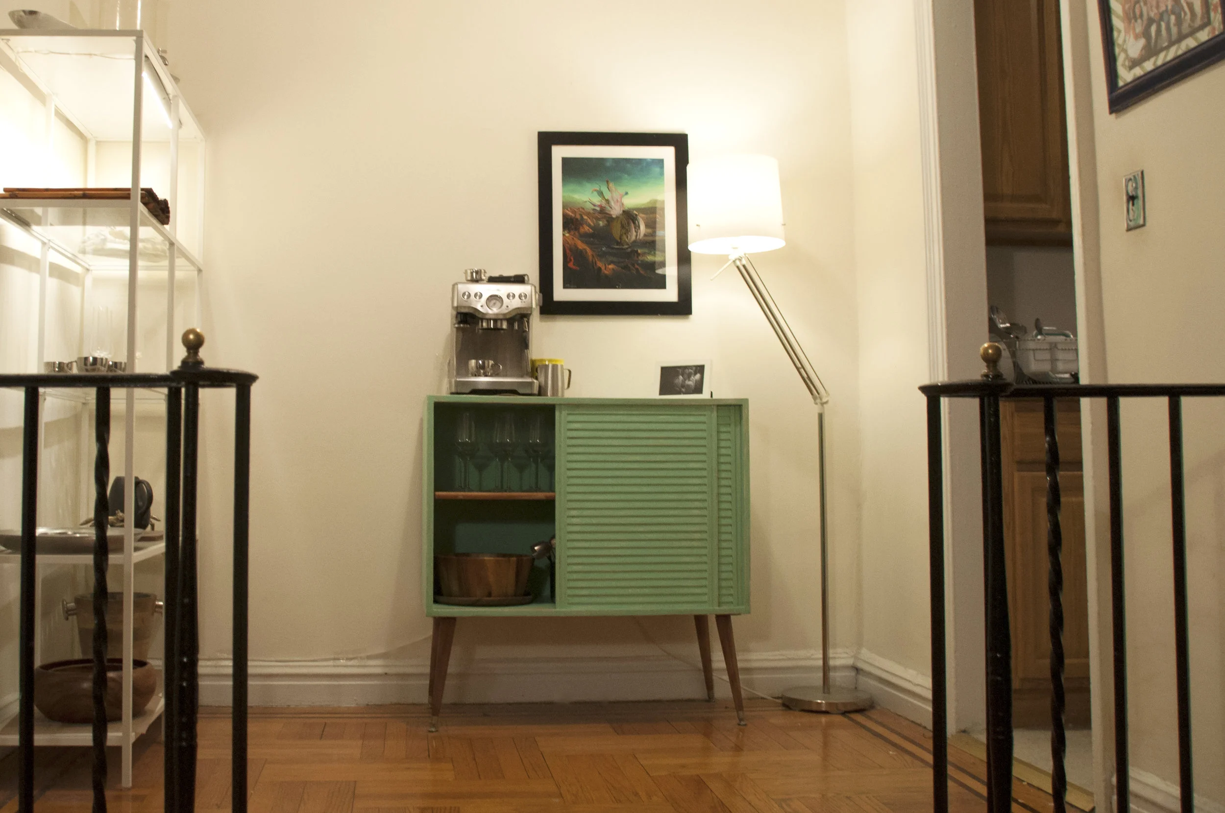 Our new coffee maker stand