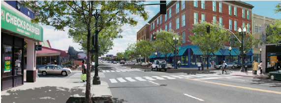 Simulation of Suburban Street Transformation (Retrofitting Suburbs for Complete Streets)