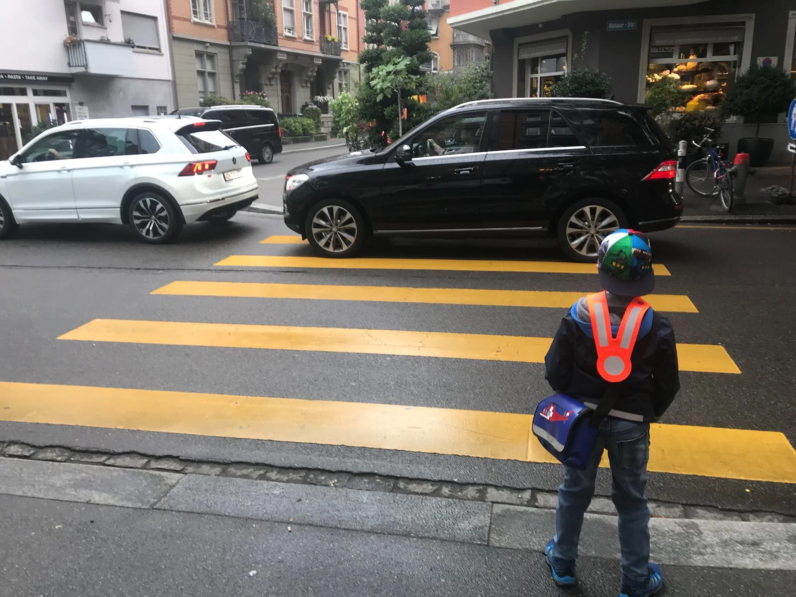 Kinder mögen Zebrastreifen, grosse Autos aber nicht
