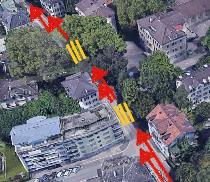 Bike Speed Way vor dem Schulhaus Mühlebach