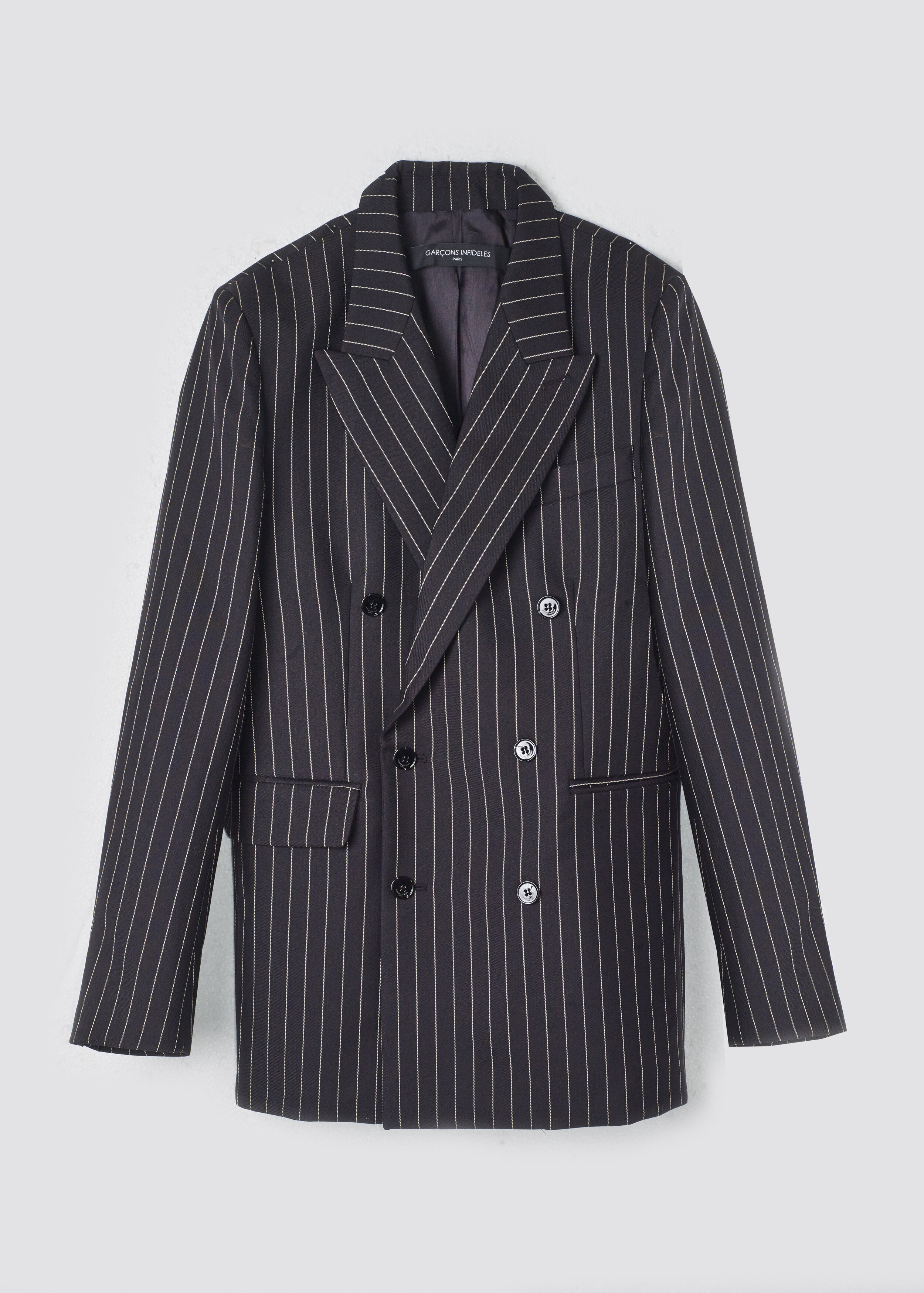 striped suit jacket