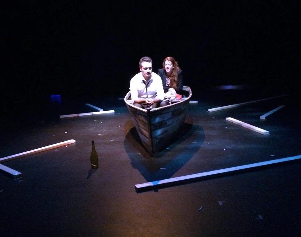 Production photo of Drifting L-R: Simon MacIntyre and Taylor Scott