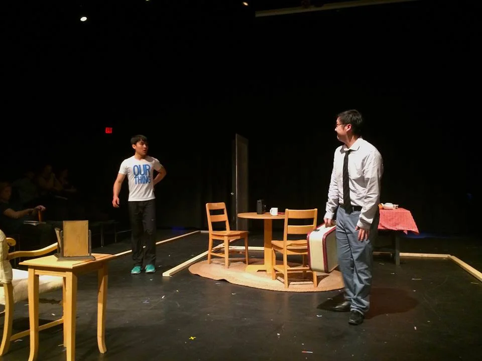 Production photo of In The Movies L-R: MinSoo Jeong and Kenny Wong