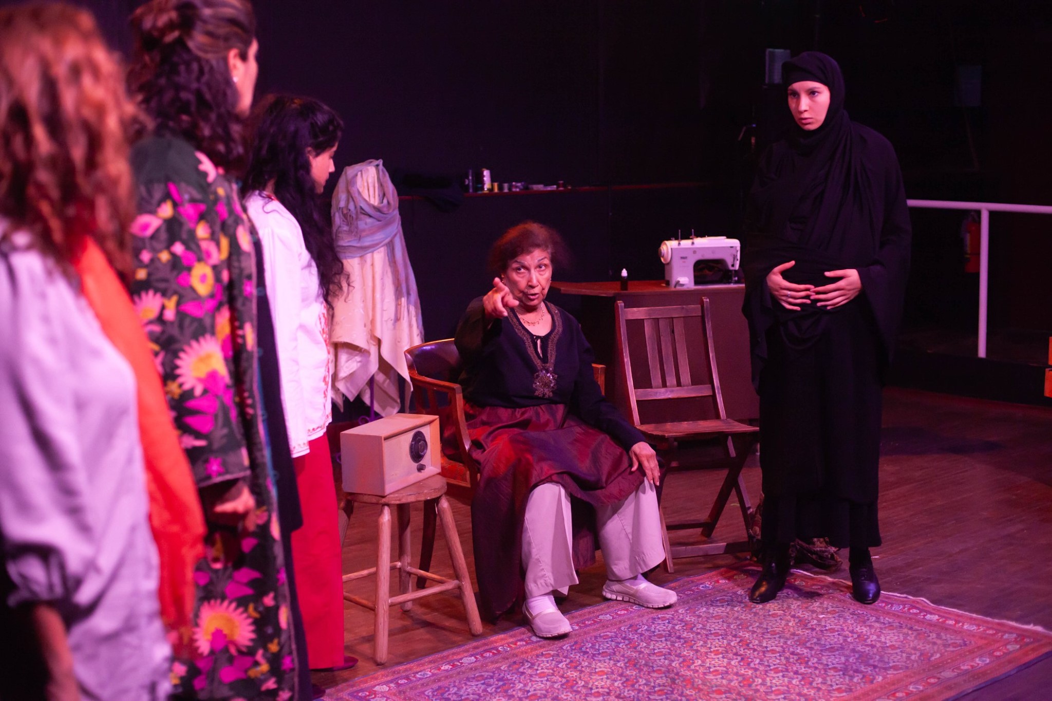 Production photos by: Jayda Paige Photography Featuring L-R: Peri Allan, Yasmin Tayob, Sabrina Vellani, Balinder Johal and Talietha Sangha