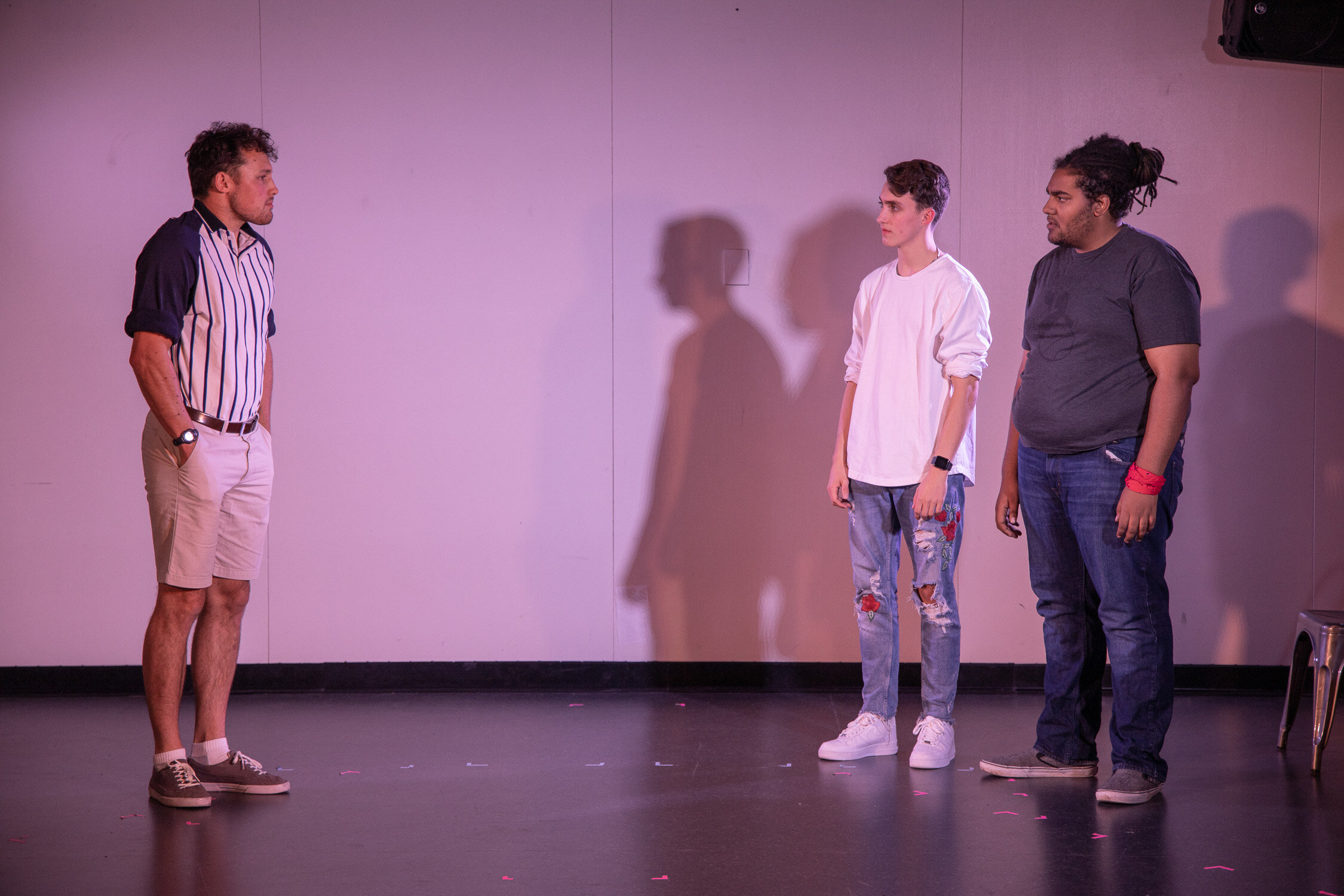  Production Pictures by: Rene Burgos  Featuring: (L-R) David Erasmus, Caleb Dyks, Isaac George-Hotchkiss 