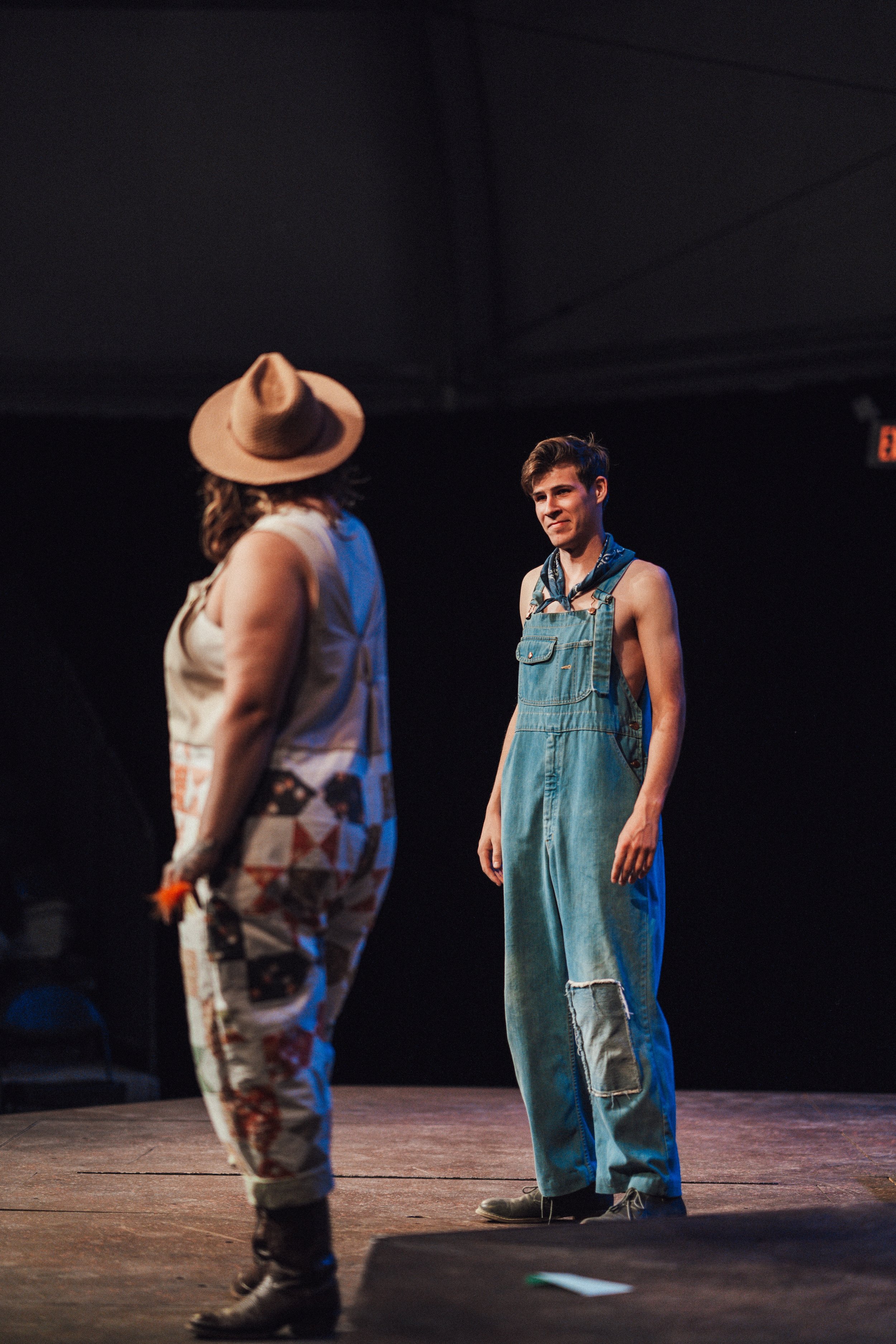  Production Pictures by Garrett Kendal  Pictured (L-R): Katie Moore, Matthew Letkemen  Set by Conor Ferrel, Lights by Katie Blackburn-Dust 