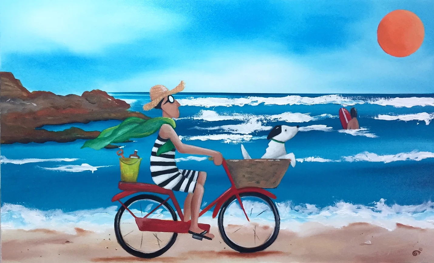 SIGNORE GREVE - SURFS UP <br>13X21 SOLD