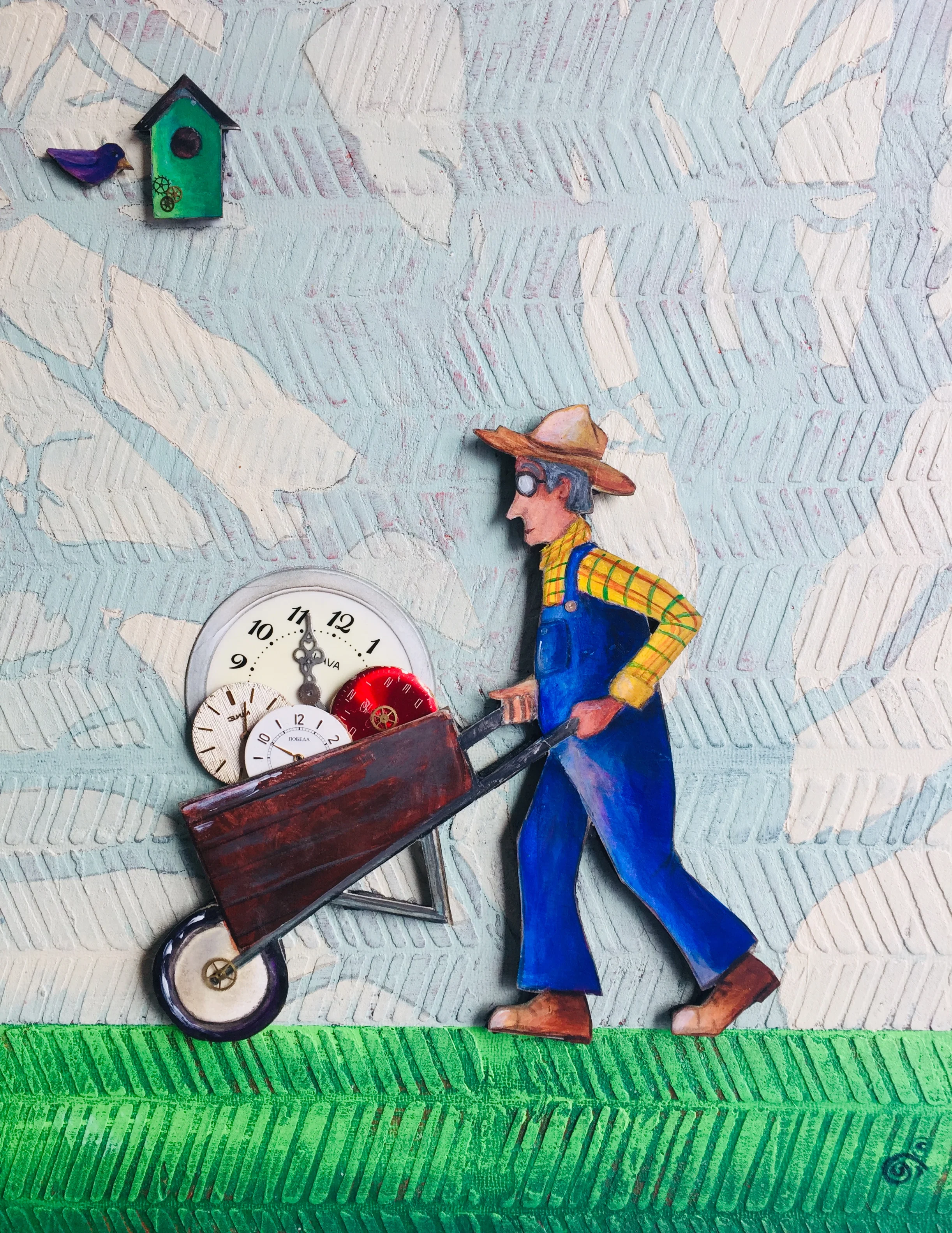 Time Change 10x12 Mixed Media $215