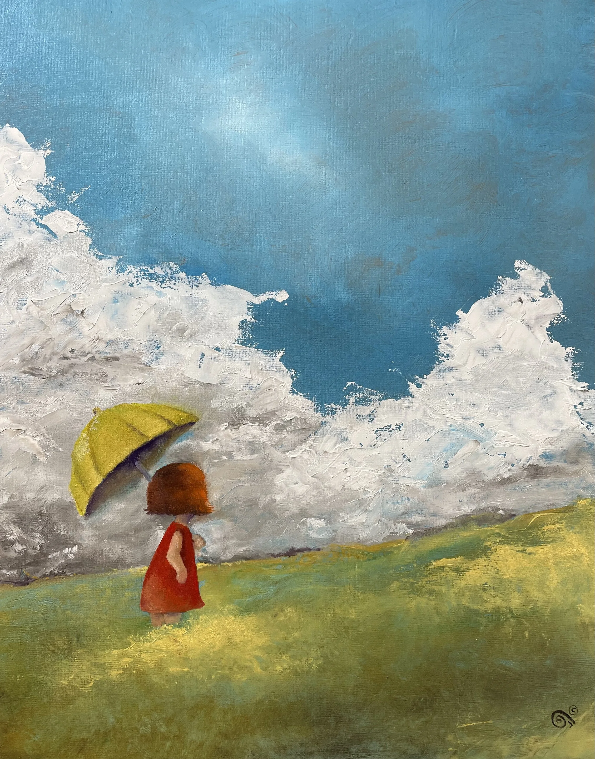Ready for the Storm 11x14 Original acrylic on wood panel $195