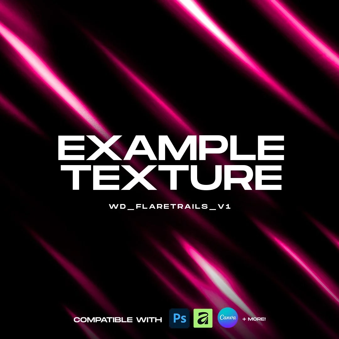 Flare trail light texture overlay creating energy and movement in graphic designs