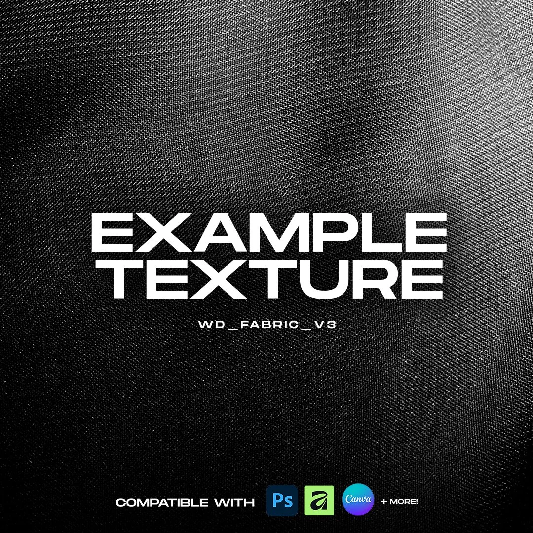 Fractured fabric texture overlay adding grit and depth to graphic designs