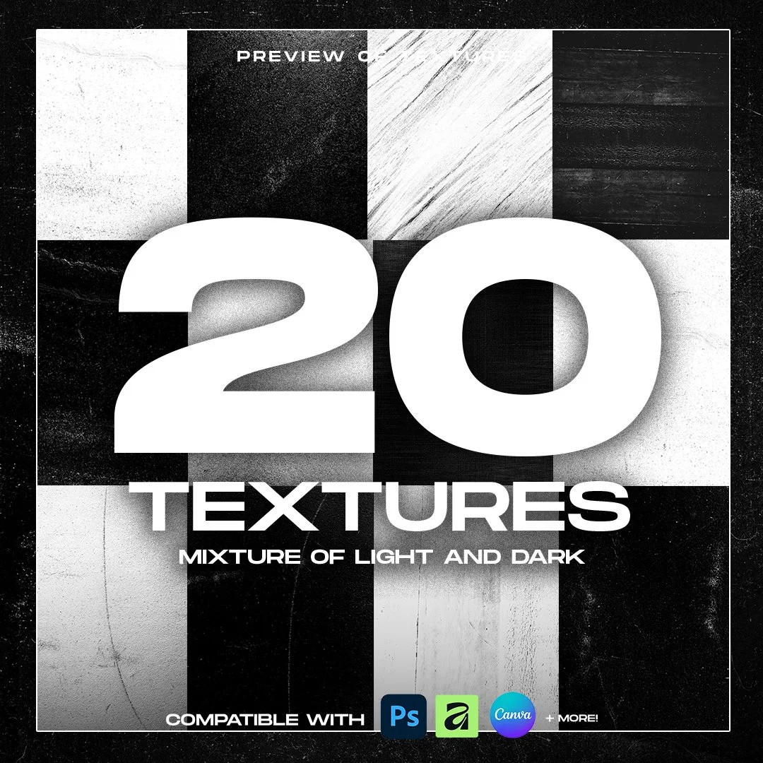 Examples of subtle grunge textures adding depth, texture, and detail to sports graphics.