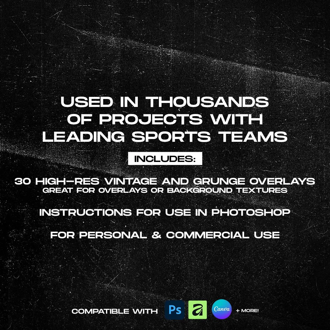 Vintage Grunge Texture Pack used in professional graphic design and creative projects
