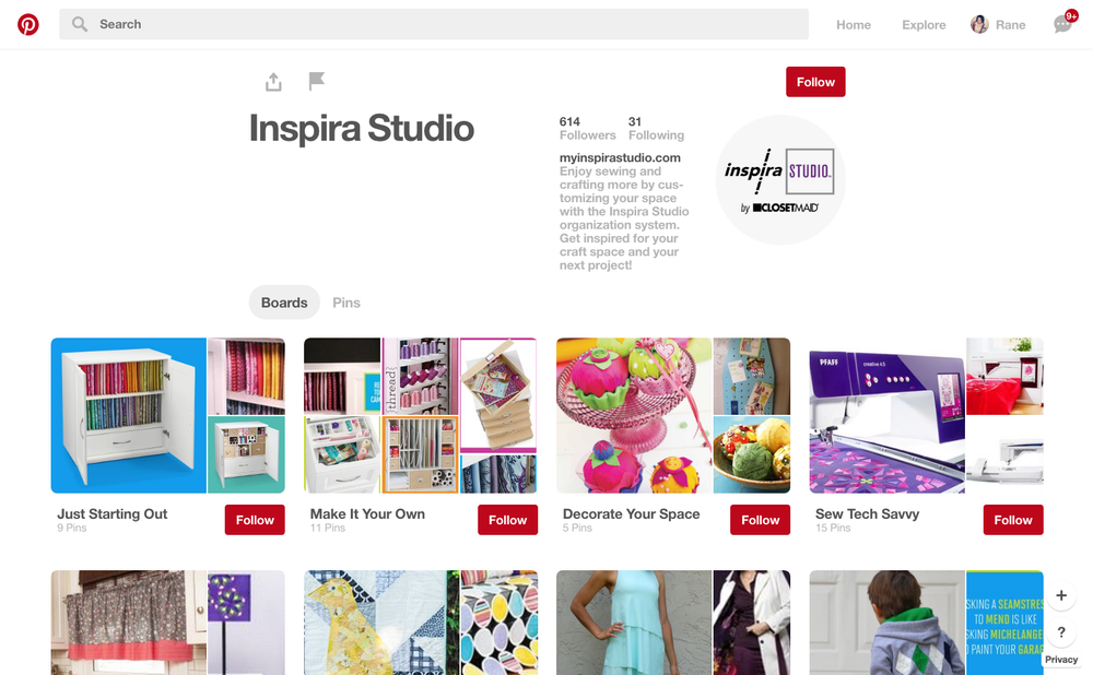 Pinterest Page