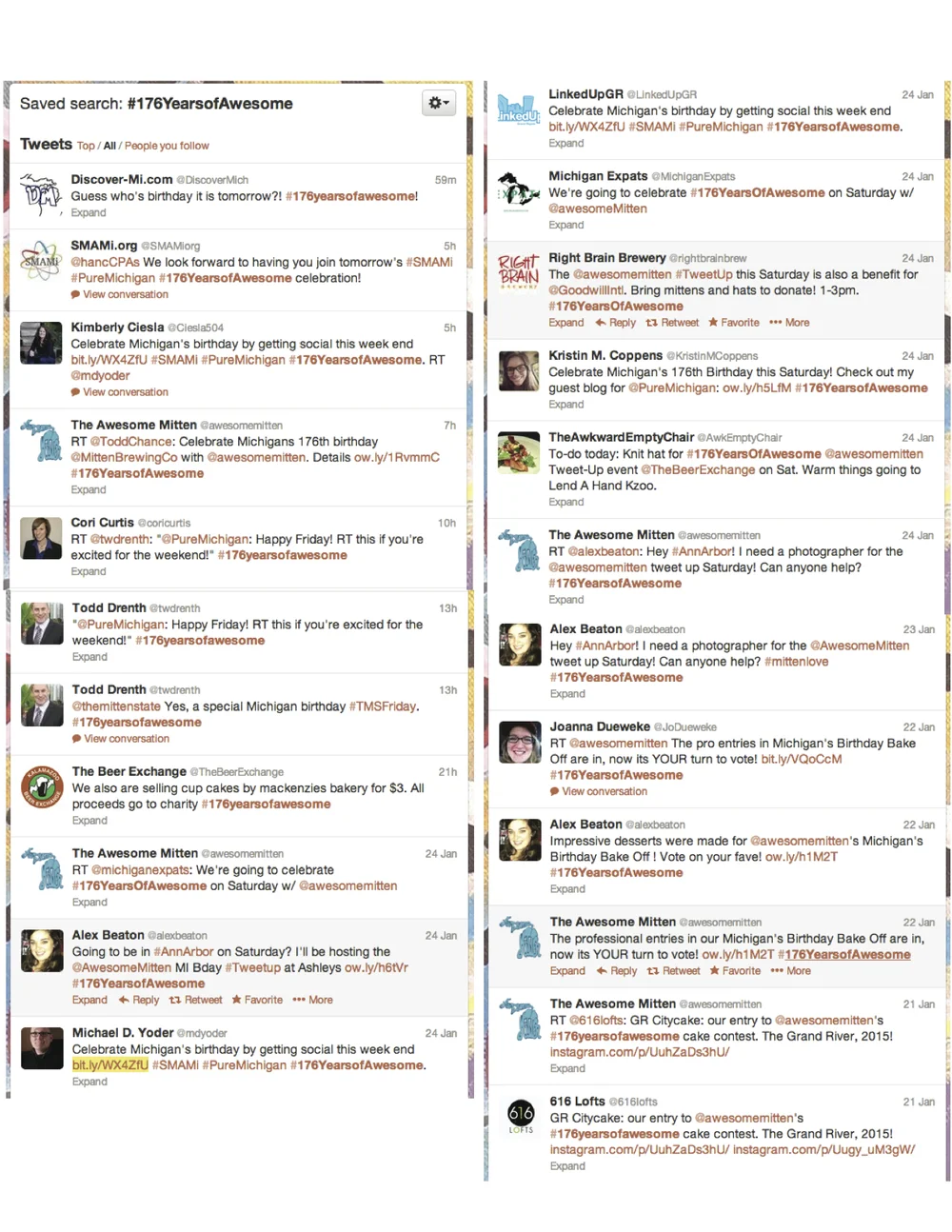 Hashtag Use Examples