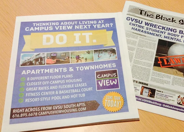 Newspaper Ad Design & Placement