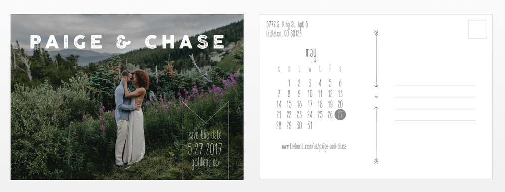 Save the Date Postcard