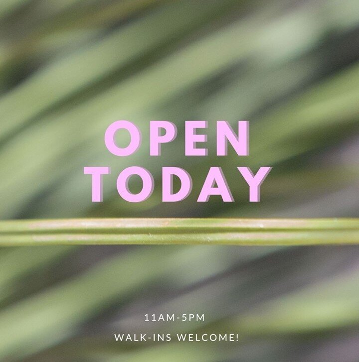 Happy Wednesday everyone! Today we officially reopen to the public and we couldn't be happier! Come on by anytime between 11am-5pm and say hi ☺️