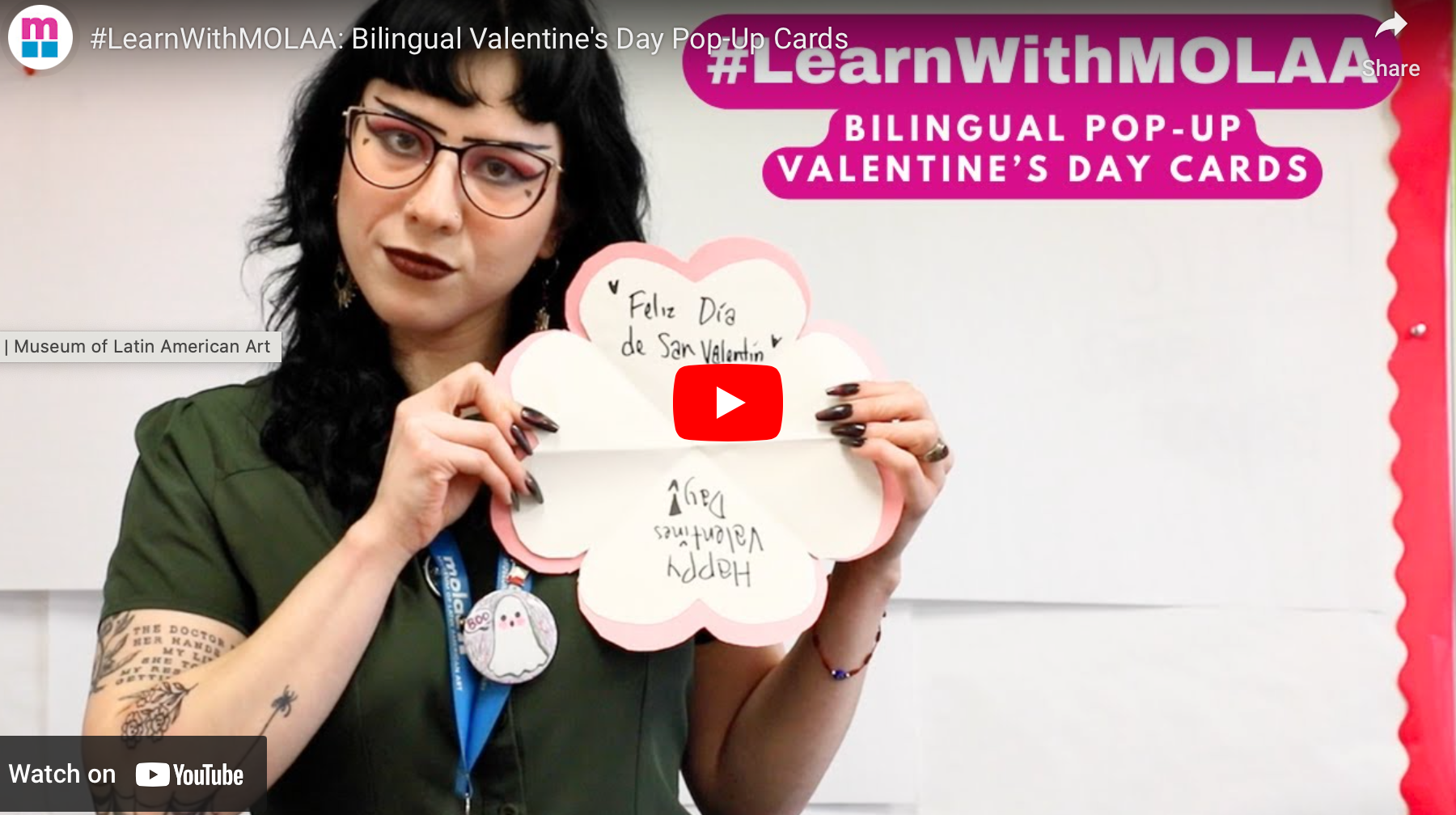Bilingual Valentine's Day Pop-Up Cards