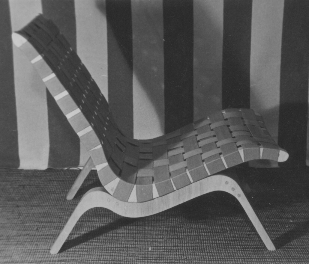 Relaxation interlaced woven chair, 1947