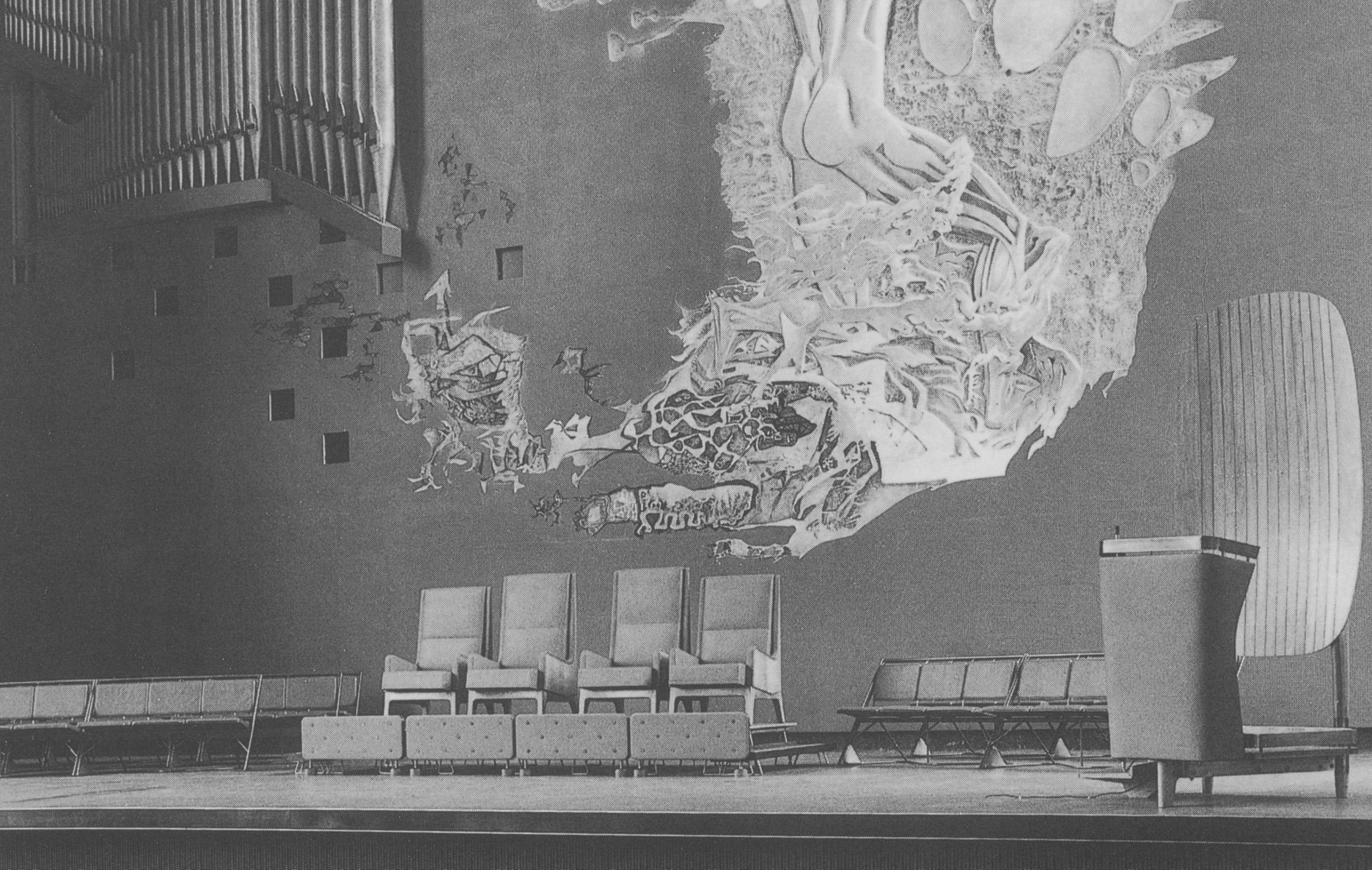 Wilson Hall ceremonial chairs, 1956
