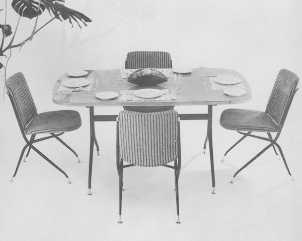 Arabesque dining setting, 1958