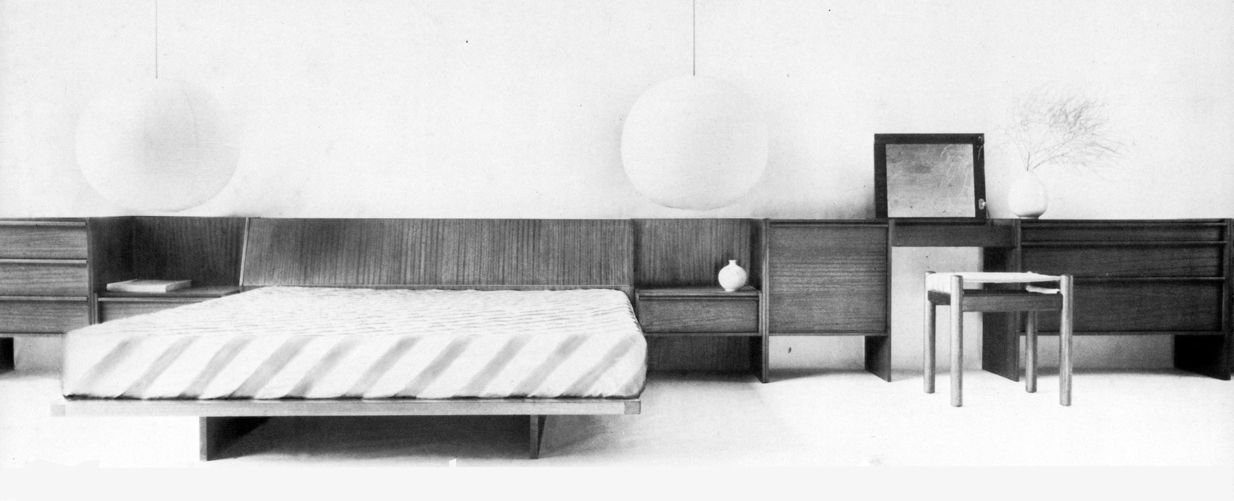 Multiple bedroom furniture range, 1972